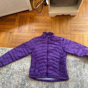 Purple Patagonia Down Sweater Jacket Women's Medium